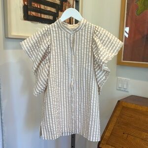 Chic Striped Button-Down Shirt